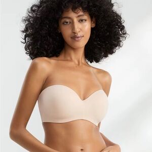 Chantelle Norah Comfort Strapless Bra 38DD Cafe (No straps)